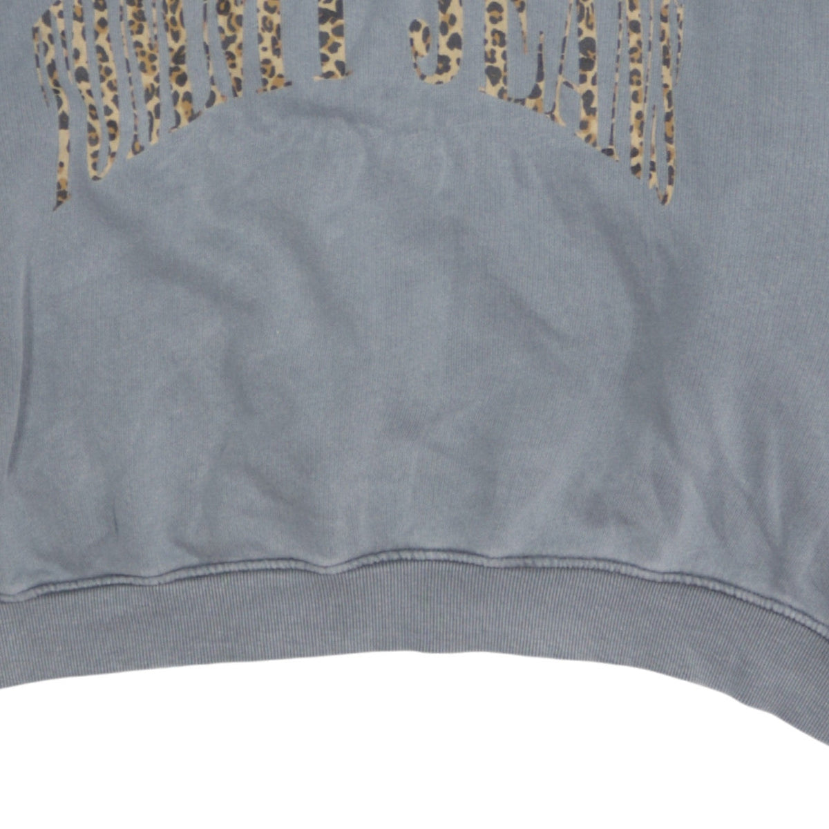 Tommy Jeans Womens Grey Leopard Logo Pullover Sweatshirt 2XL