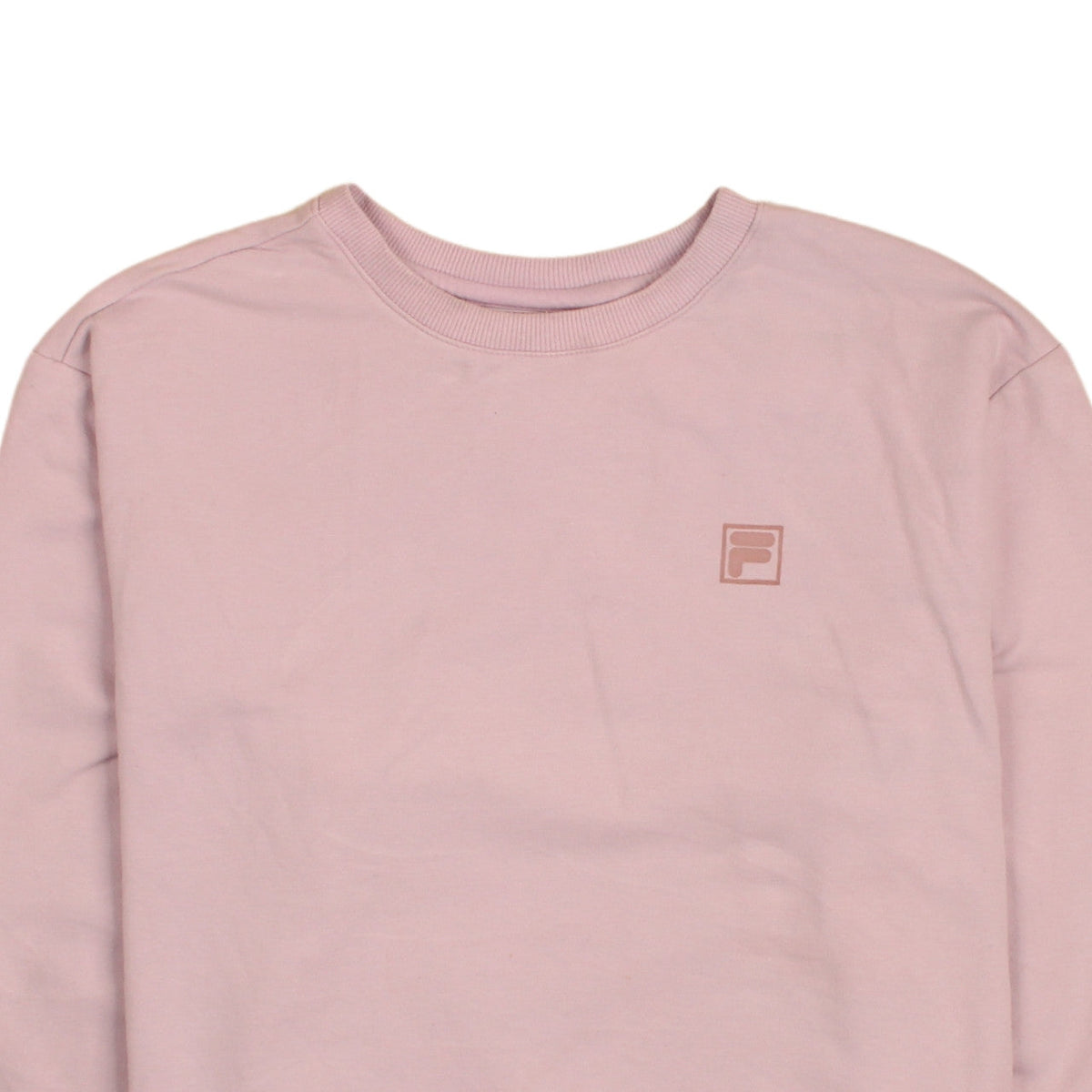 Fila Womens Pink Crew Neck Pullover Sweatshirt UK M