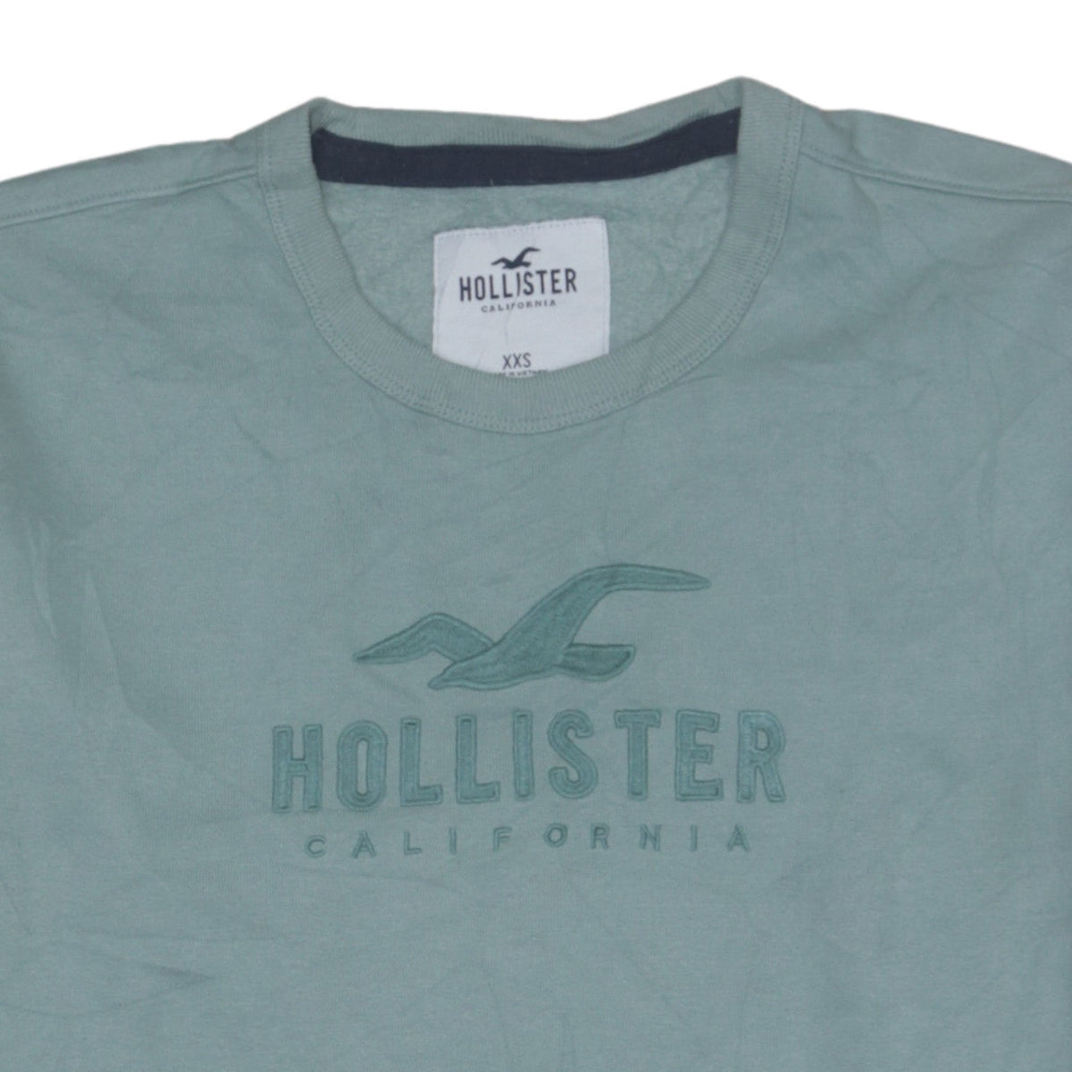 Hollister Men’s Green XS Pullover Crew Neck Sweatshirt