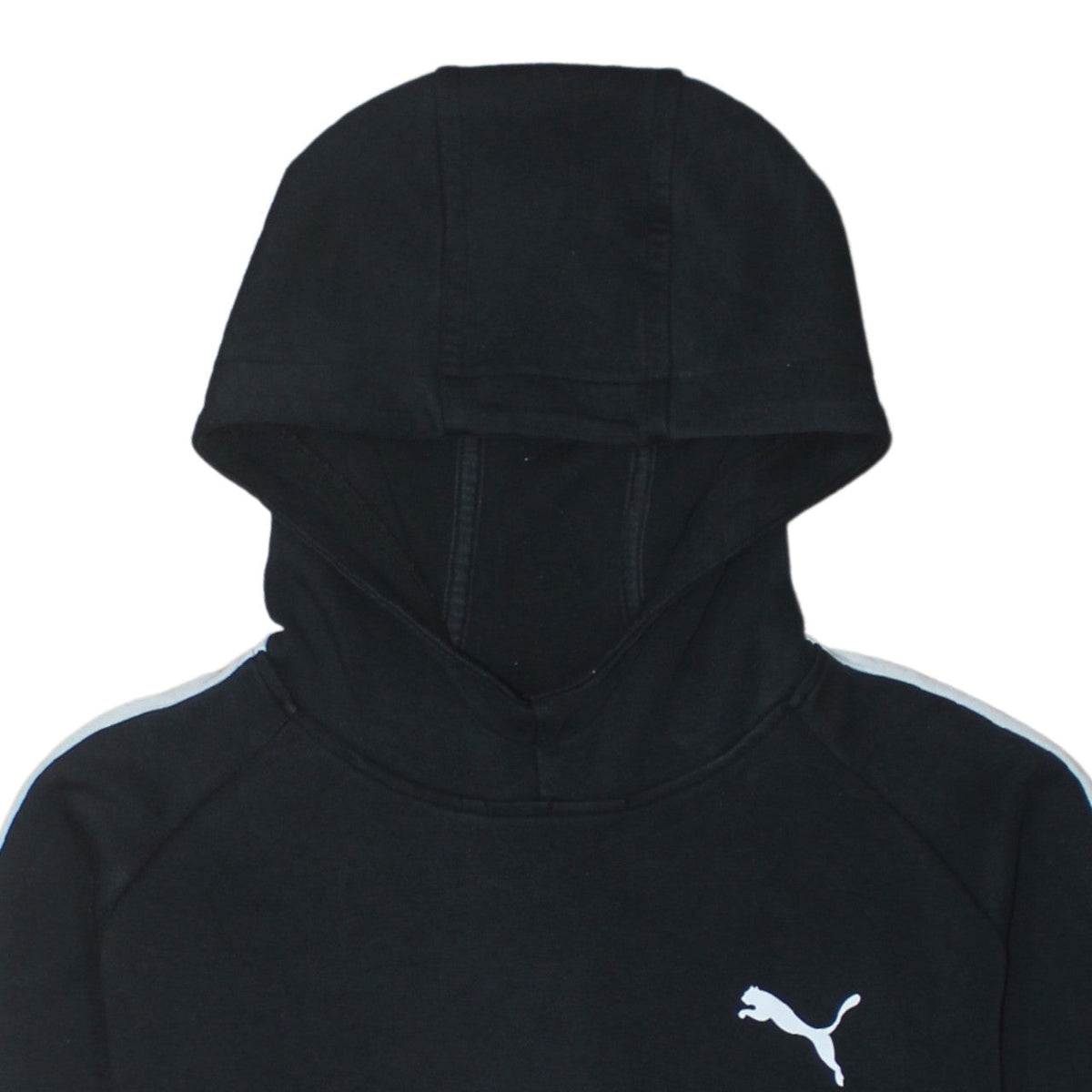 Puma Boys Black XXL 15-16 Years Pullover Hoodie with Logo Detail