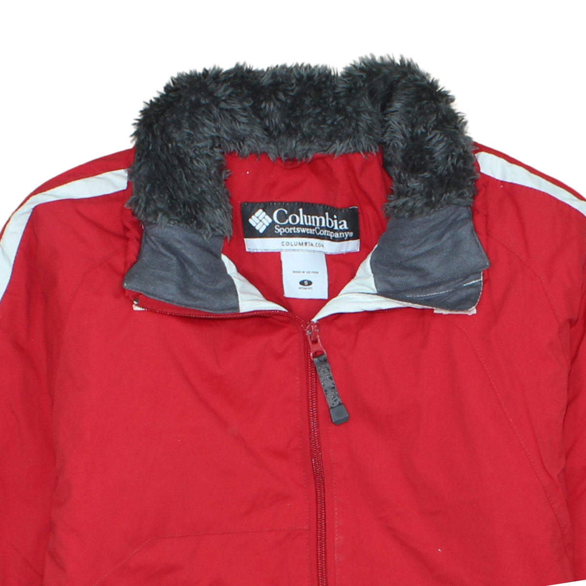 Columbia Women's Red Omni-Tech Ski Jacket Small Waterproof Lined