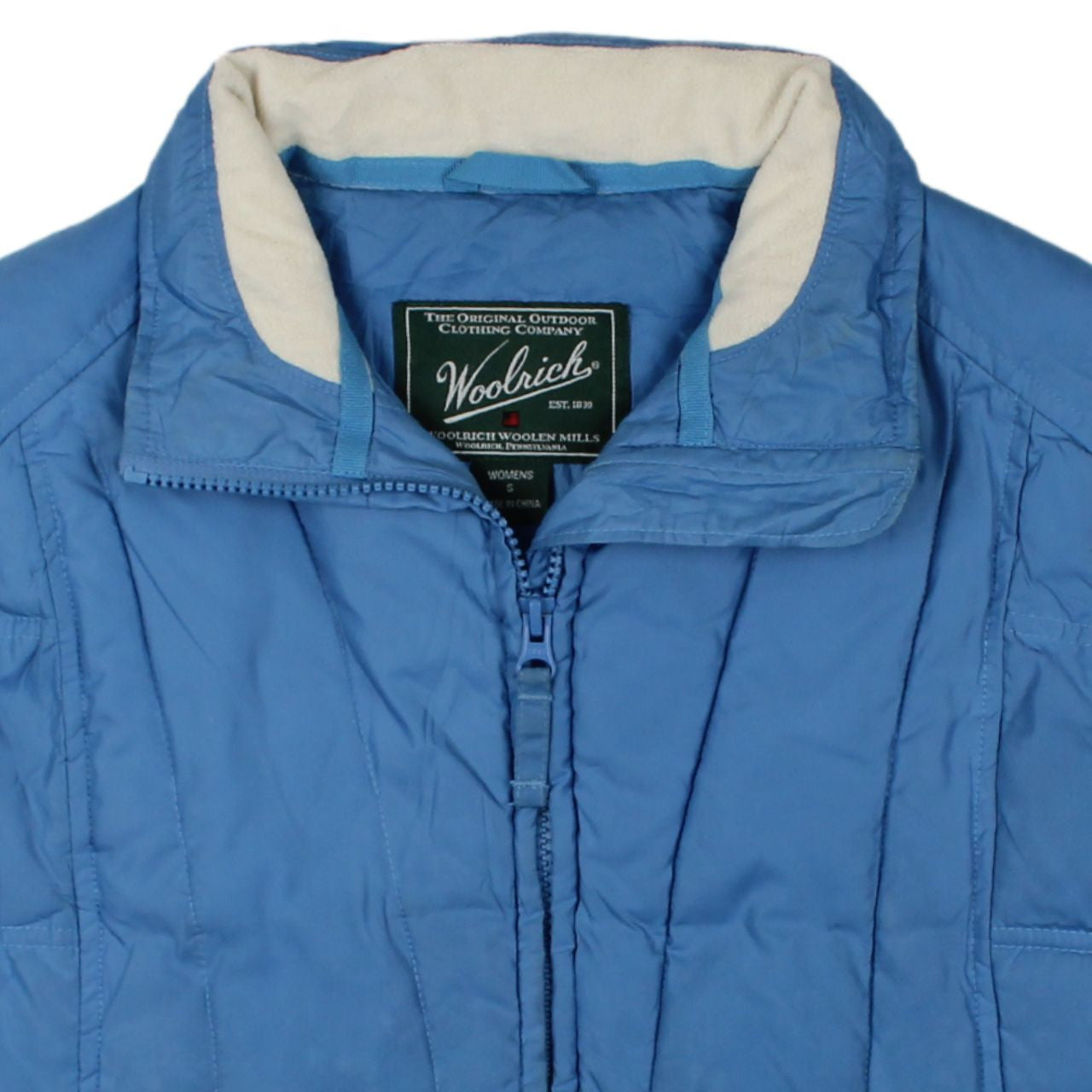 Woolrich Womens Blue Quilted Puffer Waistcoat Size S
