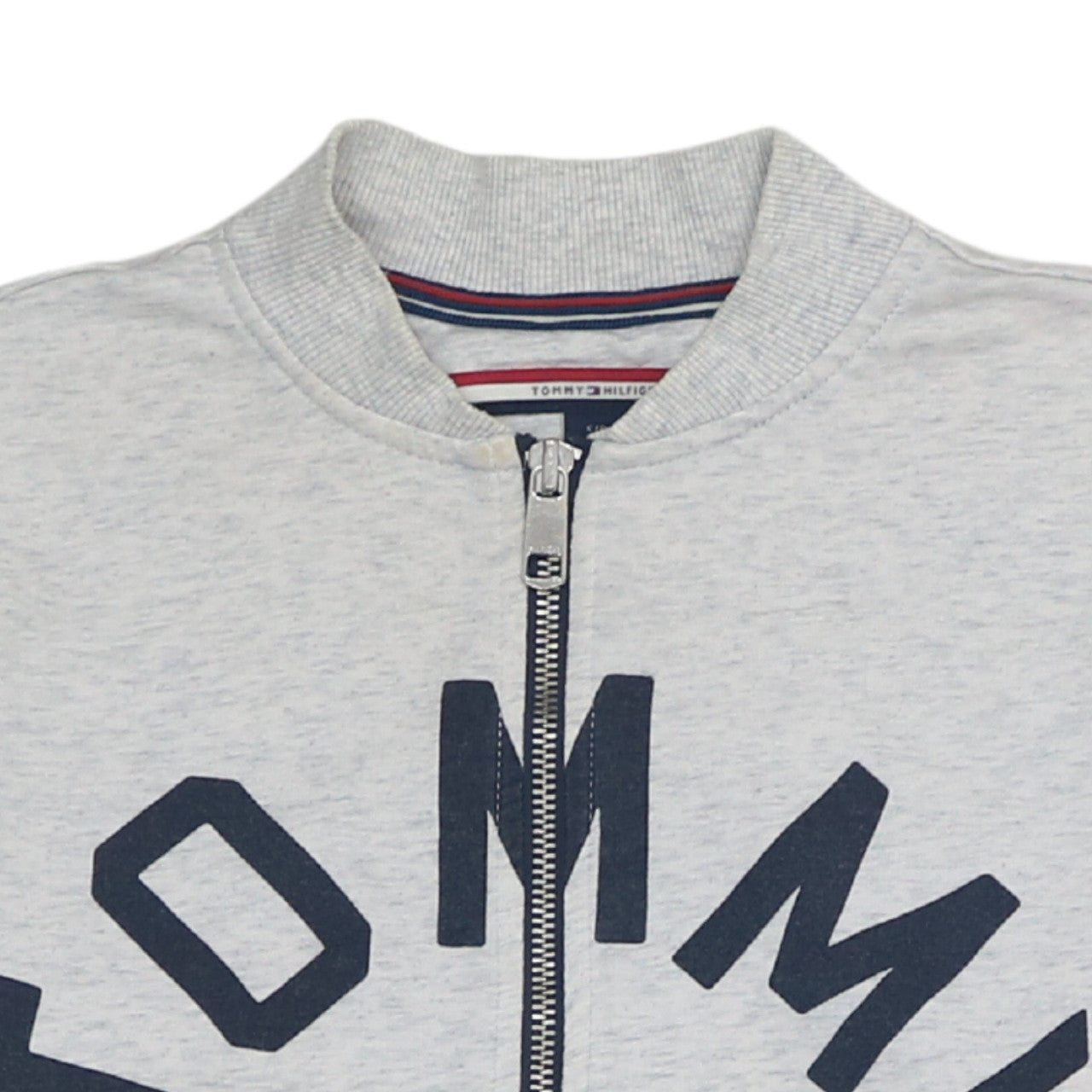 Tommy Hilfiger Womens Grey Full Zip Sweatshirt Size S Casual