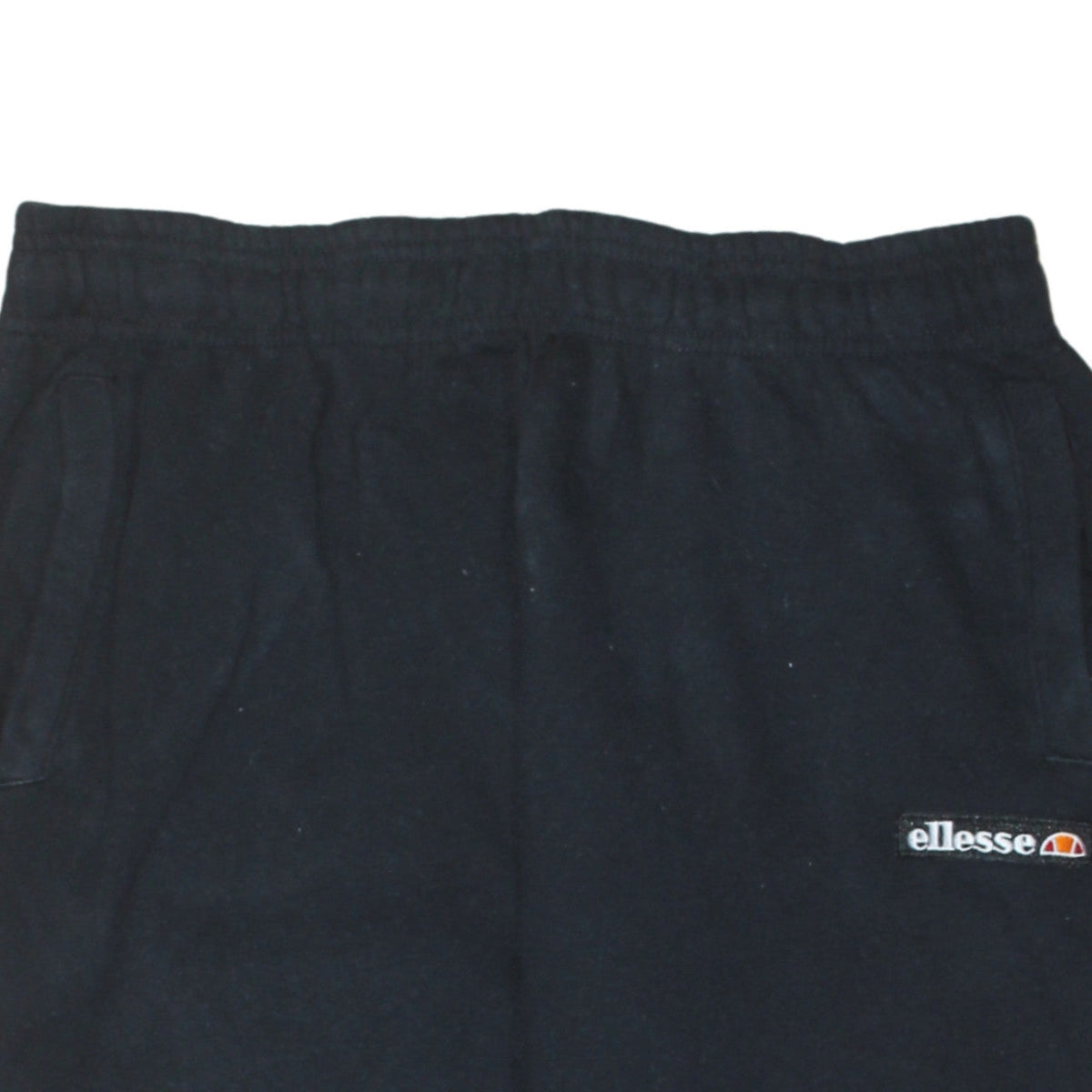 Ellesse Women's Black Joggers L Cotton Blend Fleece Tapered Sweatpants
