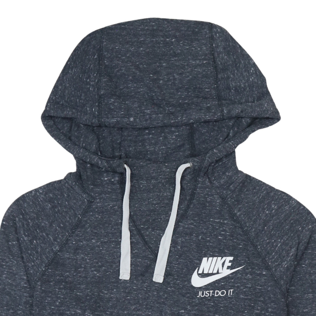 Nike Women’s Dark Grey Medium Pullover Hoodie Just Do It Logo
