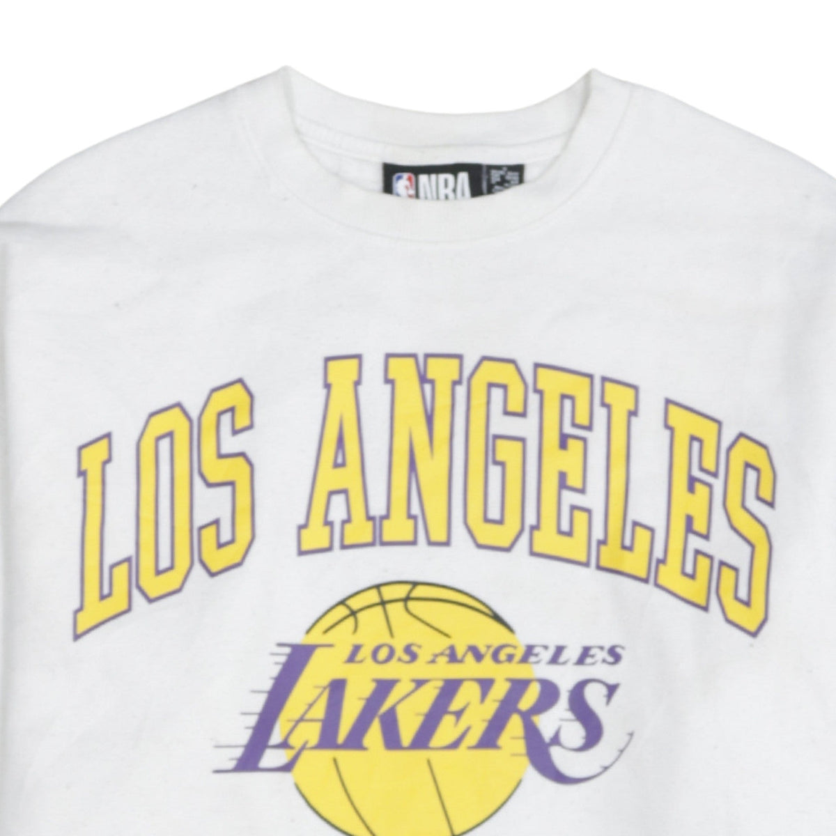 NBA Los Angeles Lakers White Sweatshirt Women S Pullover Crew Neck