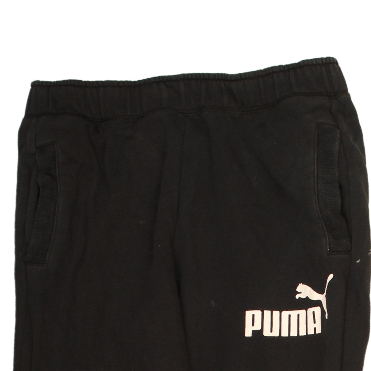 Puma Men's Black Fleece Jogger Sweatpants Size M