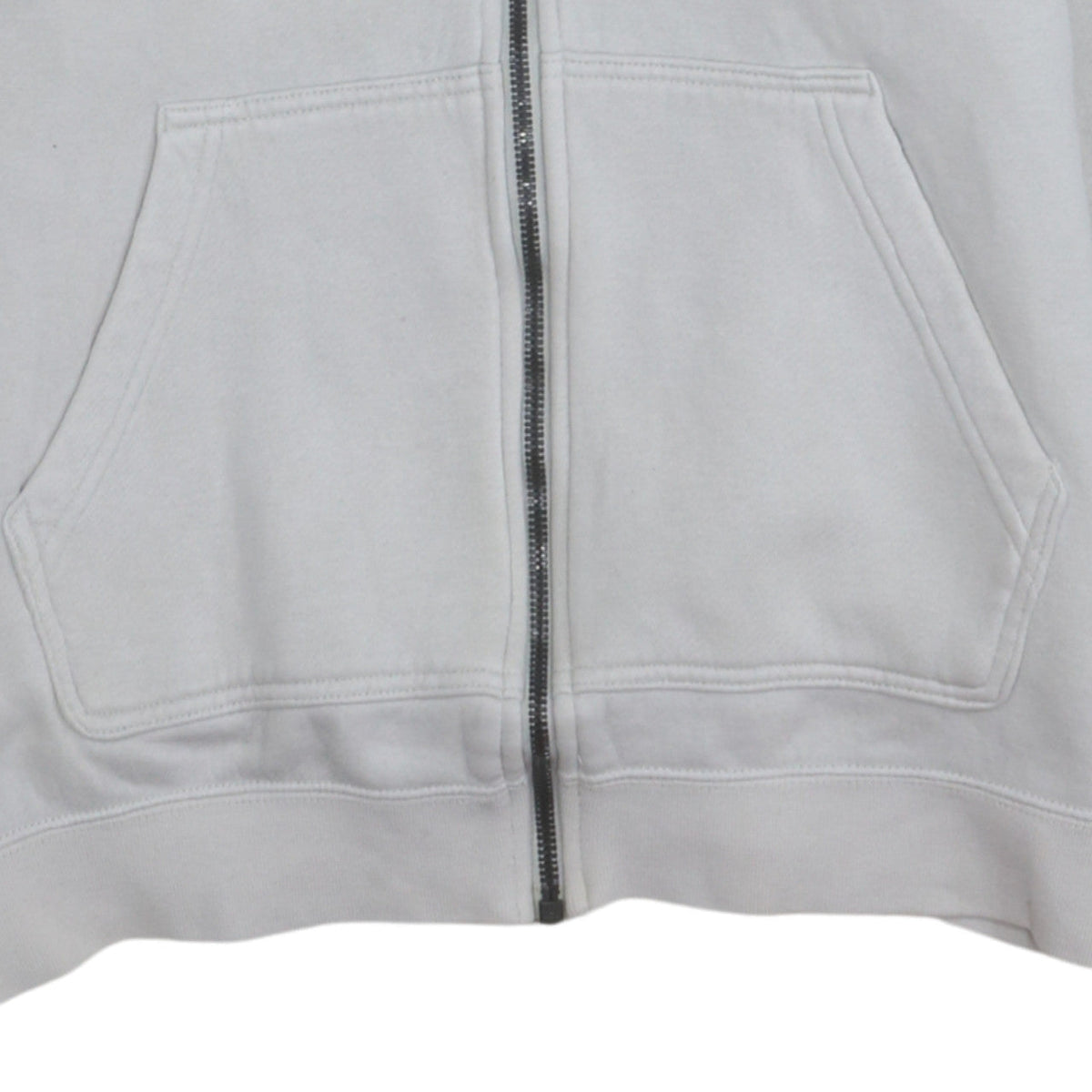 Nike Boys White Full Zip Hoodie Size S Cotton Blend Lined Sweatshirt