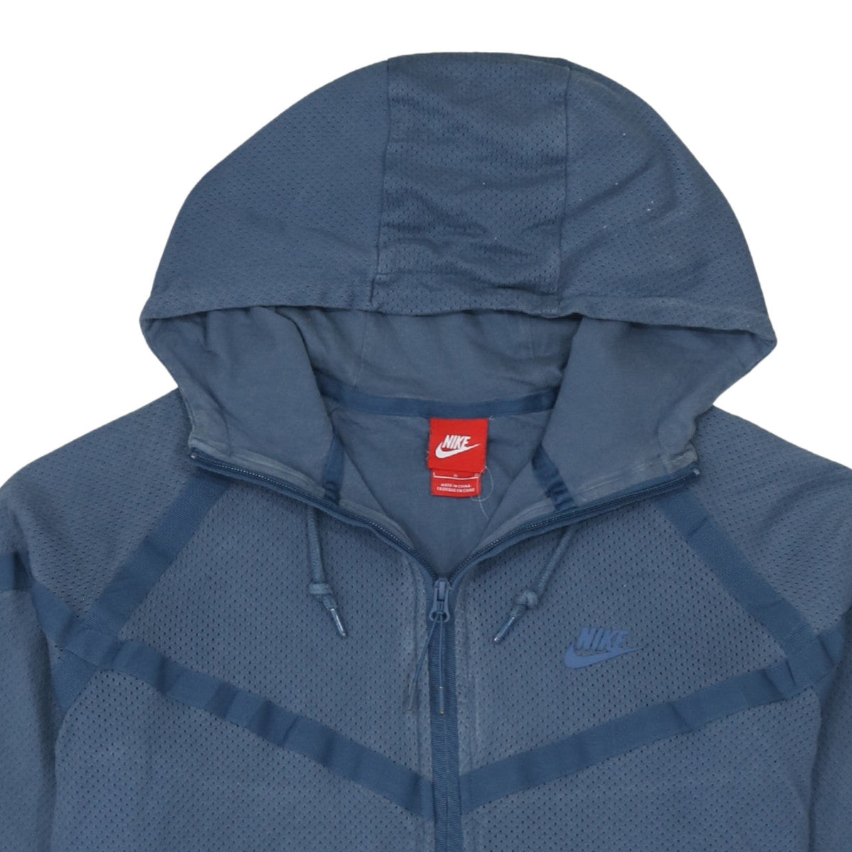 Nike Men's Blue Full Zip Cotton Hoodie Jacket Size L