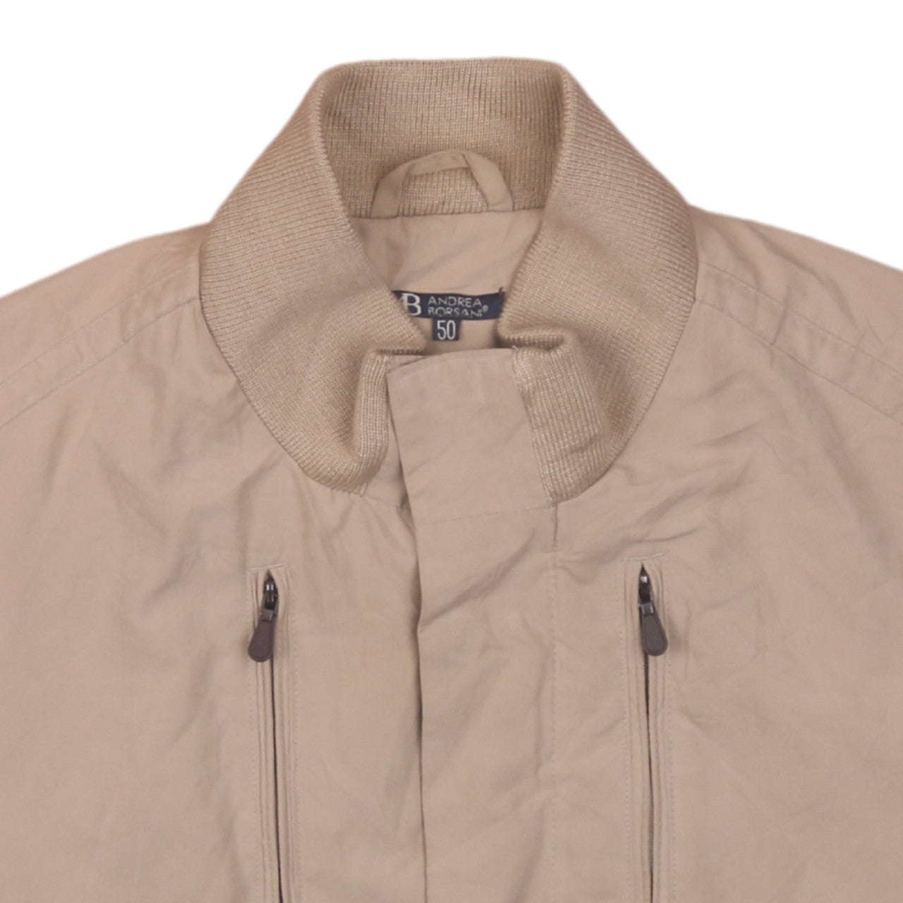 Andrea Borsani Men's Beige Cotton Waistcoat Bodywarmer Size 50