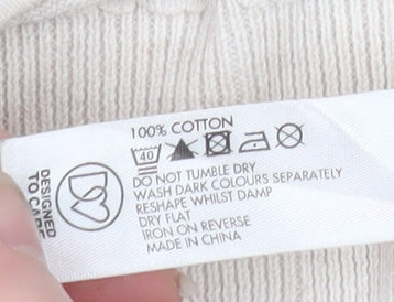 RJR.John Rocha Women’s Ivory Cotton Long Sleeve Cardigan Size 12
