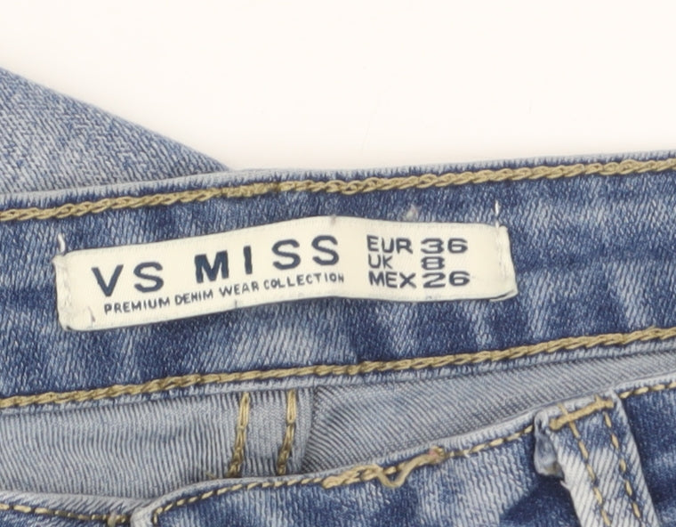 VS Miss Women's Blue Skinny Mid Rise Stretch Denim Jeans UK 8