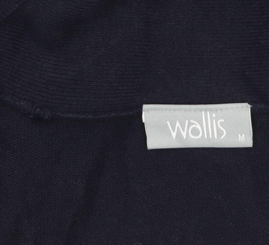 Wallis Women’s Black Open Cardigan Knit Jumper Size M