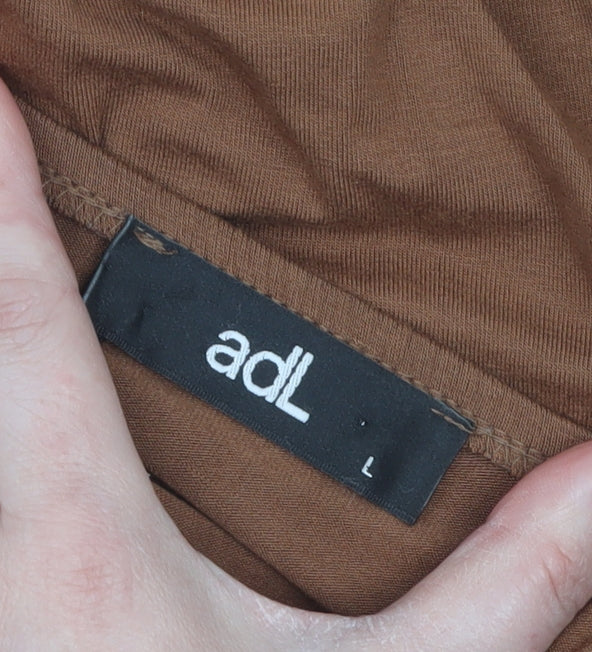 adL Women’s Brown V-Neck Camisole Tank Top Size L