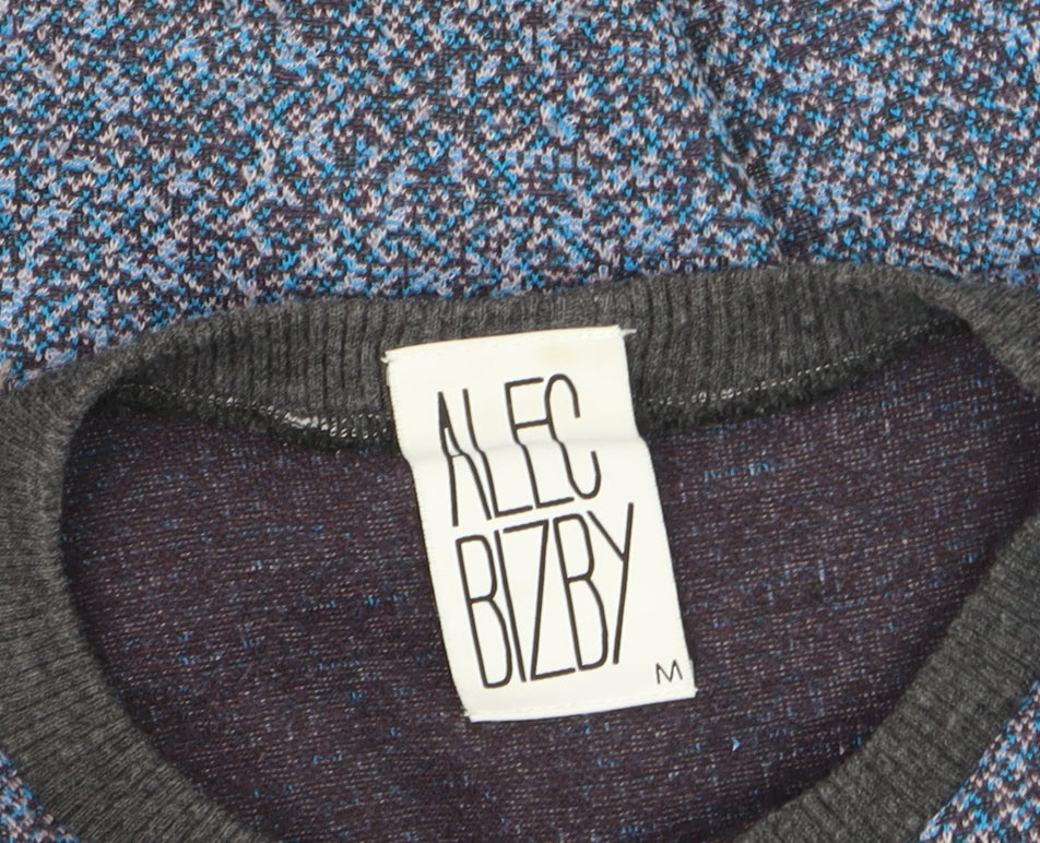 Alec Bizby Women's Blue Crew Neck Knit Pullover Jumper M