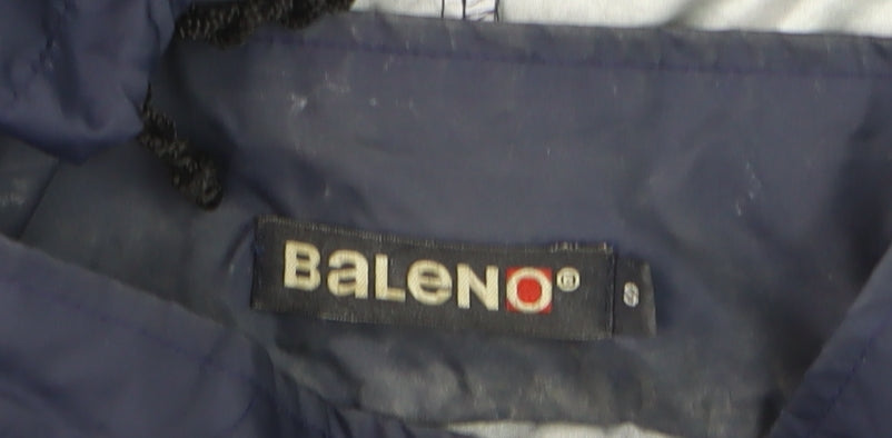 Baleno Men's Blue Hooded Windbreaker Jacket Size S Lightweight