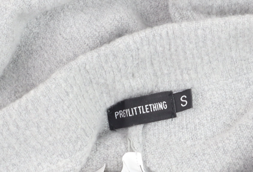 PrettyLittleThing Women's Grey Knit Jogger Trousers Size S