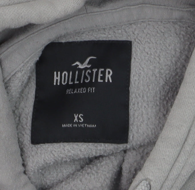 Hollister Mens Grey Relaxed Fit Pullover Hoodie XS