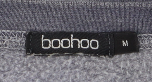 Boohoo Womens Grey Dip Dye Omaha 1992 Graphic Pullover Sweatshirt M