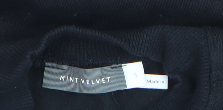 Mint Velvet Boys Black Paris Pullover Fleece Sweatshirt Size S