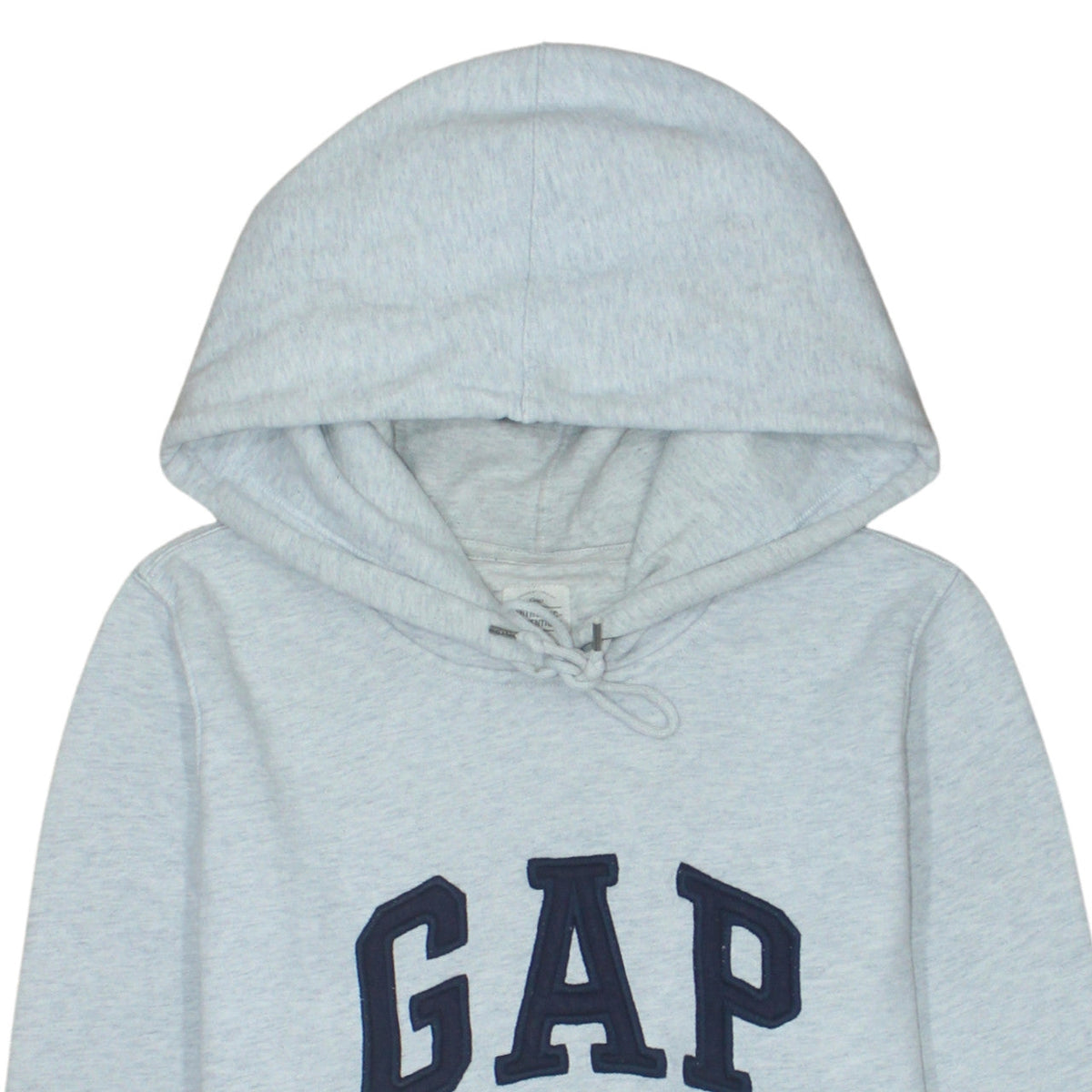 GAP Women Grey Logo Pullover Hoodie Medium Tall Authentic Cotton Blend