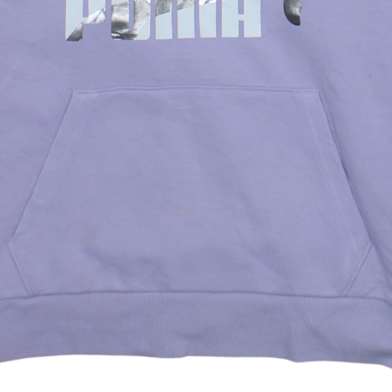 Puma Women’s Purple Hoodie Small Pullover Silver Logo Casual