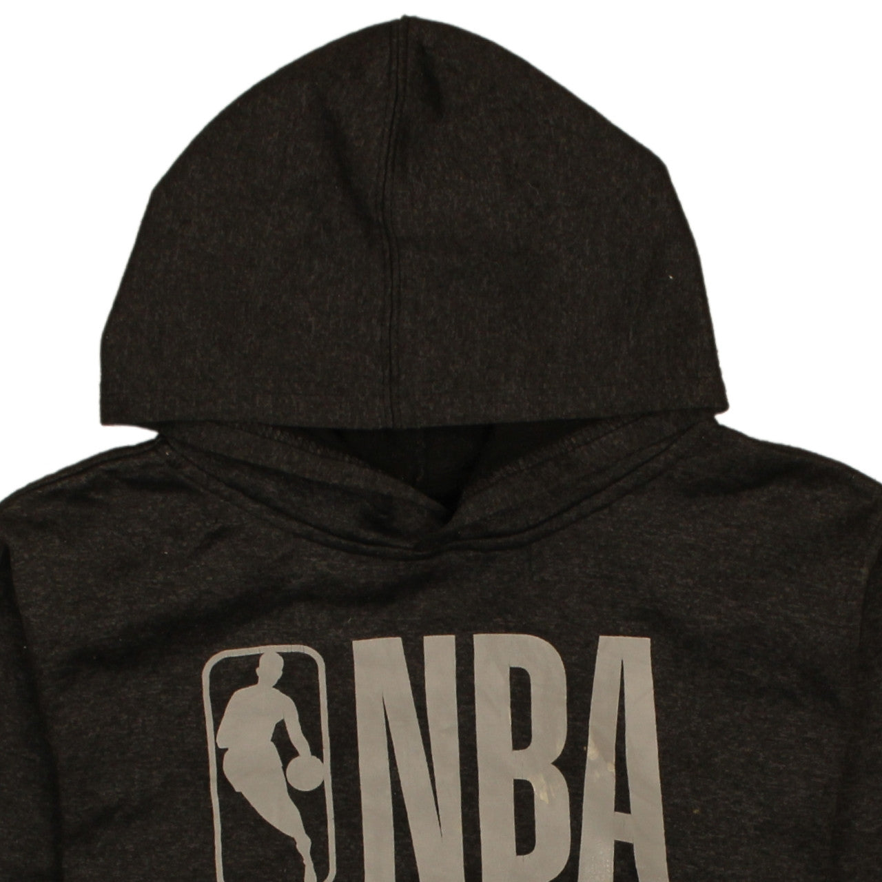 NBA Boys Black Hoodie L (14-16) Pullover Basketball Graphic Sweatshirt