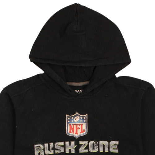 Gildan Mens Black Rush Zone NFL Graphic Pullover Hoodie Size S