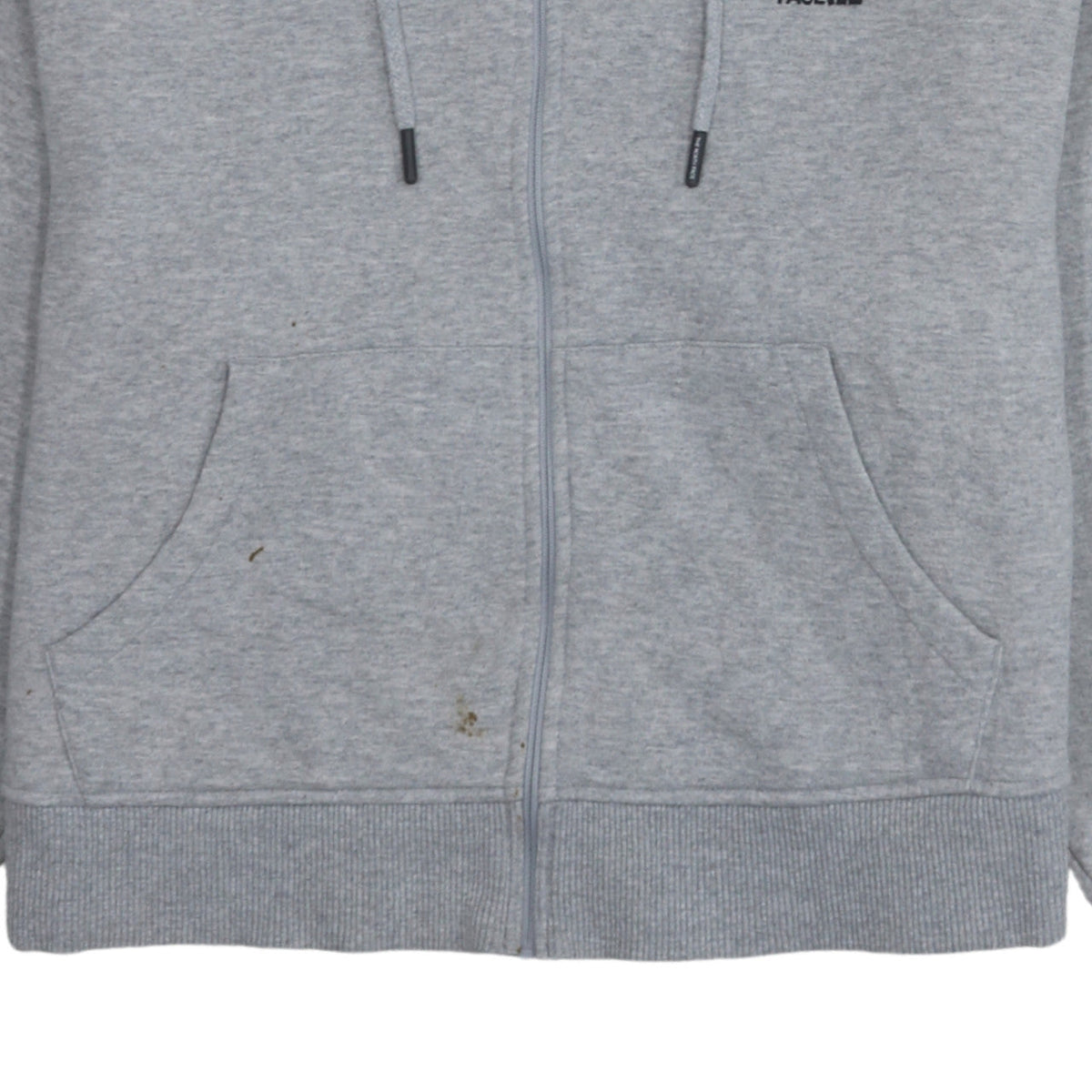 The North Face Womens Grey Full Zip Hoodie Size M Cotton Blend