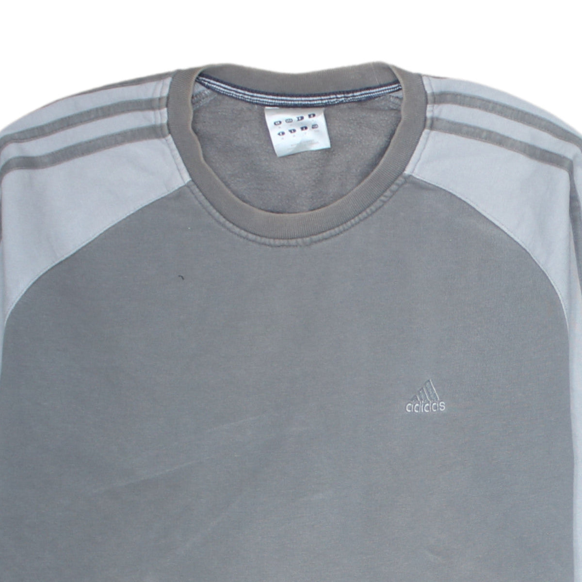 adidas Men's Grey Pullover Sweatshirt Size M Crew Neck Fleece
