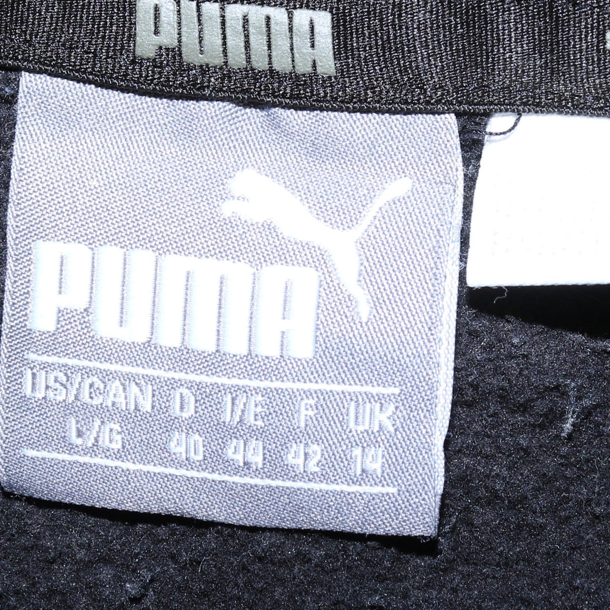 Puma Women Black Logo Pullover Hoodie Size 14 UK Cotton Blend
