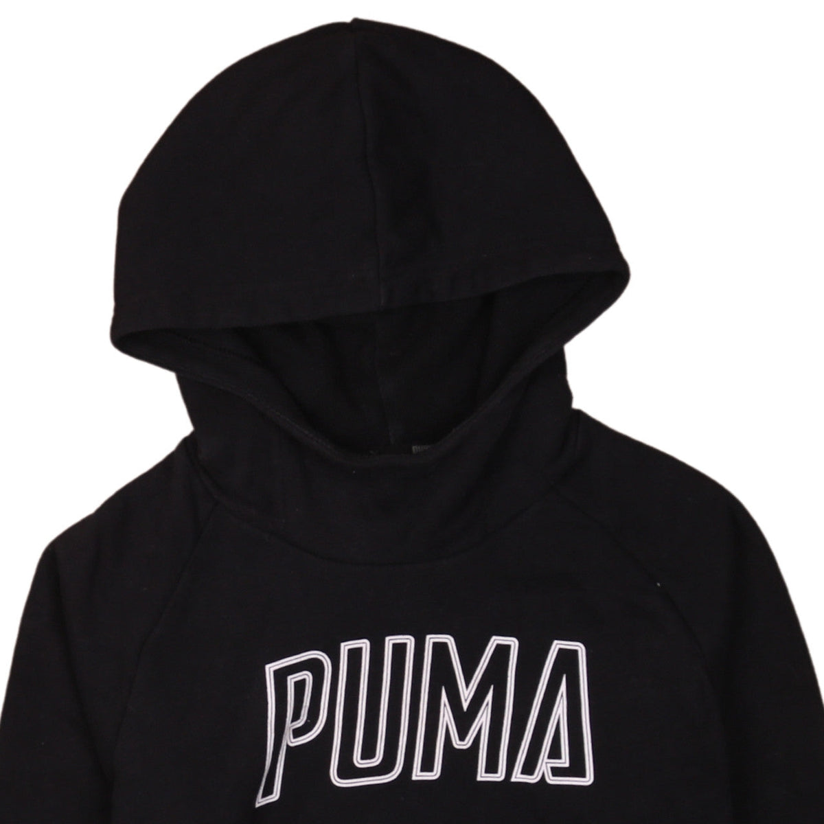 Puma Women Black Medium Pullover Hoodie Sweatshirt