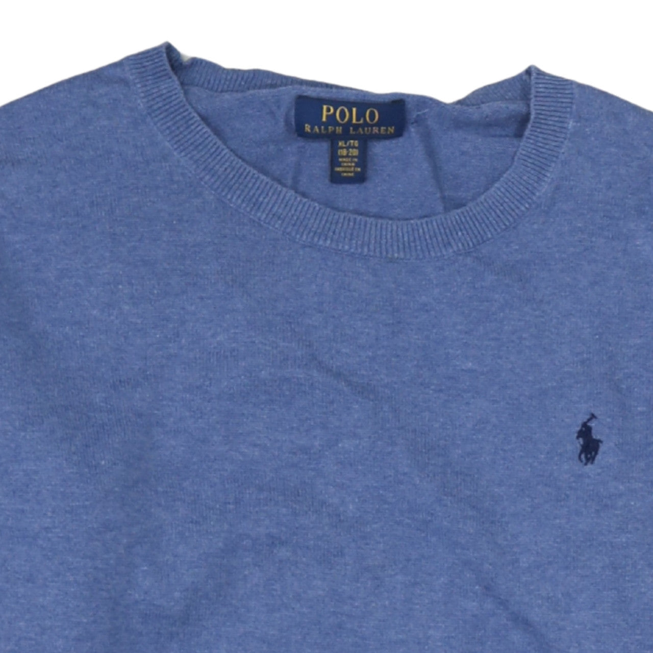 Polo Ralph Lauren Boys Blue XL Cotton Crew Neck Jumper