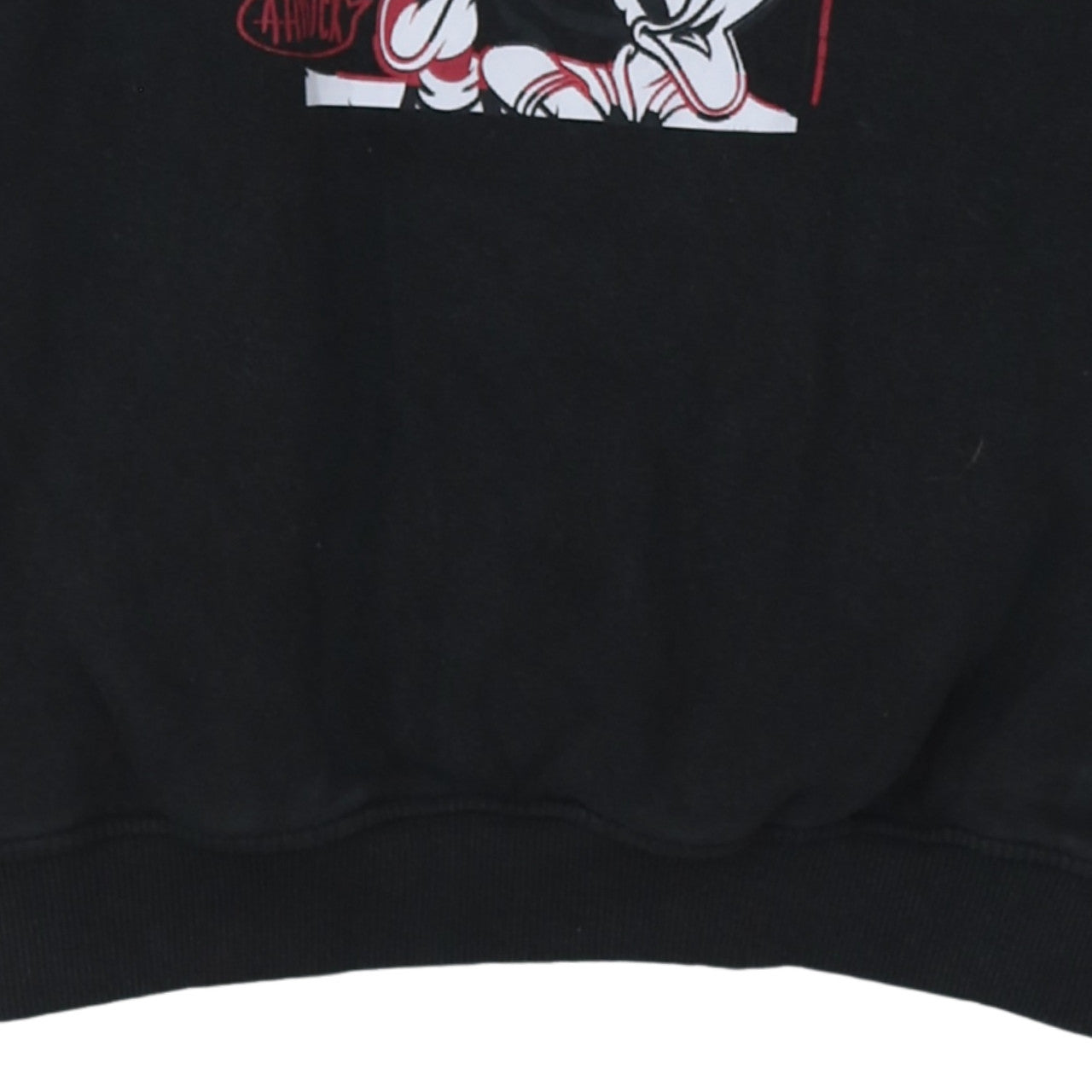 Disney Women Black XS Sweatshirt Mickey & Friends Graphic Pullover