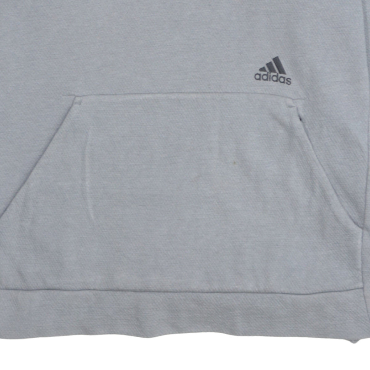 Adidas Men Grey Pullover Hoodie M Regular Fit Sportswear