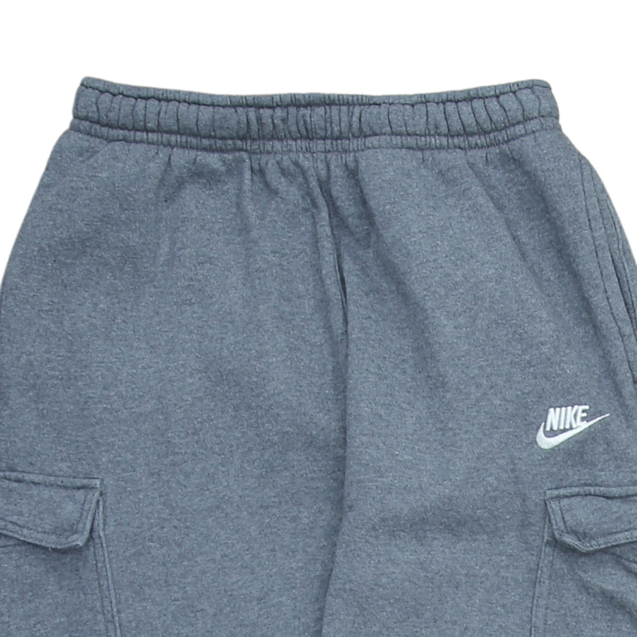 Nike Men's Grey Cargo Fleece Jogger Trousers Size S