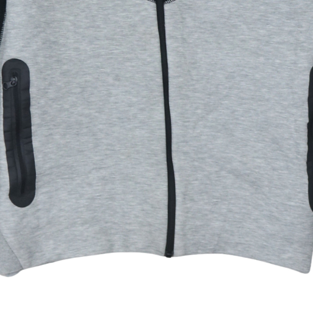 Nike Boys Black Grey XL Full Zip Colourblock Hoodie Sweatshirt