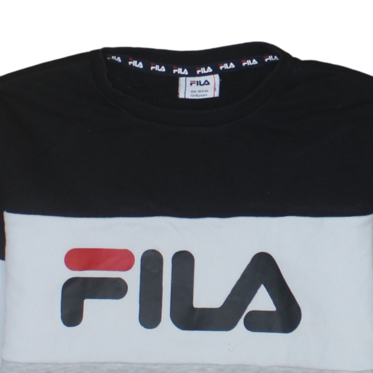 Fila Boys Multicoloured Logo Pullover Sweatshirt 13-14 Years