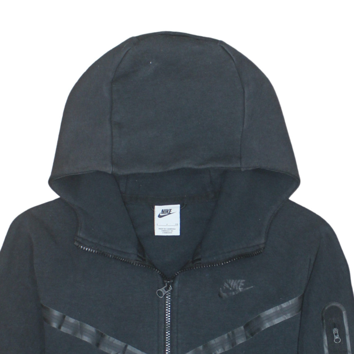 Nike Men's Black Full Zip Hoodie Size S Regular Fit Sportswear