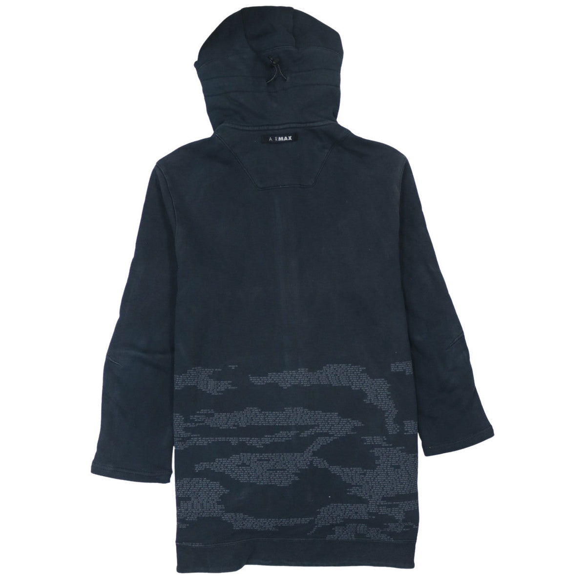 Nike Air Max Women’s Black Full Zip Hoodie Size M Cotton Blend
