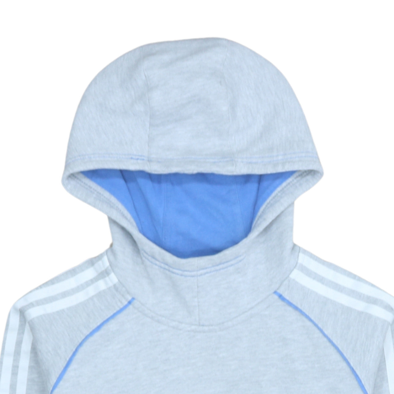 adidas Boys Grey Pullover Hoodie 13-14 Years Fleece Hooded Sweatshirt