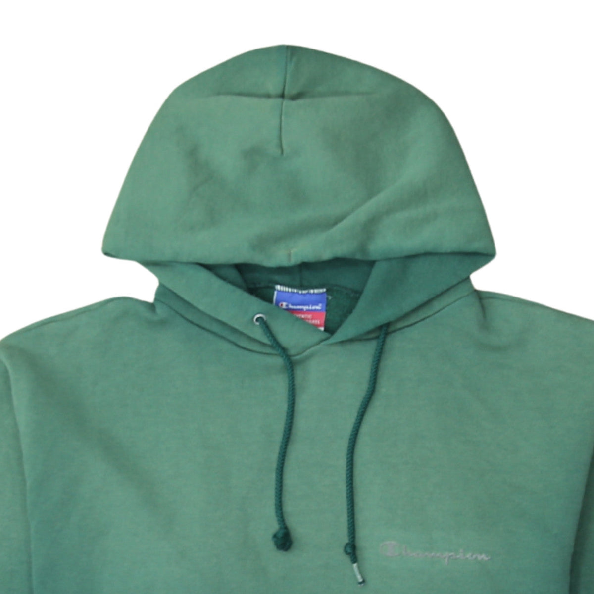 Champion Men's Green Pullover Hoodie M Regular Fit Fleece Sweatshirt
