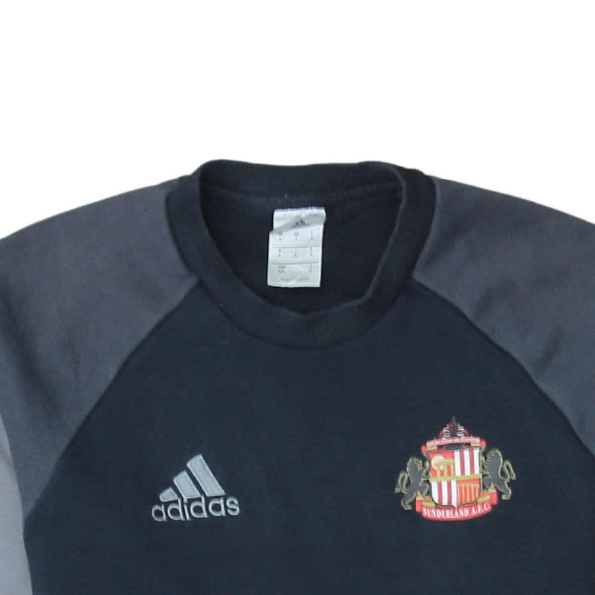 Adidas Men's Black Crew Neck Pullover Sweatshirt S Sunderland AFC