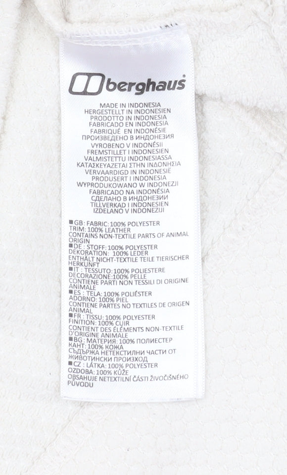 Berghaus Women Ivory 18 Pullover Fleece Sweatshirt Button Neck