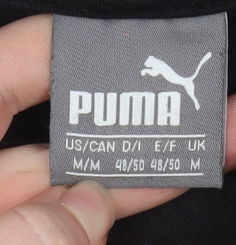 Puma Women’s Black Pullover Hoodie Medium Hooded Sweatshirt