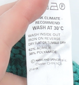 Marks & Spencer Women's Green Knit Cardigan UK 8 V-Neck Button Front