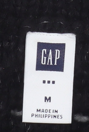 GAP Women's Black Collared Knit Shrug Jumper M