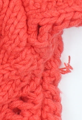 George Women’s Coral Open Knit Cotton Blend Jumper Size 20