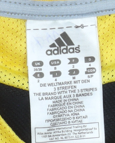 Adidas Men’s Black Yellow Beeston Pullover Sports Sweatshirt S