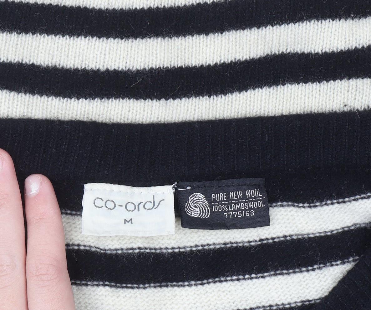 Co-Ords Women’s Black Wool Striped Knit Pencil Skirt M